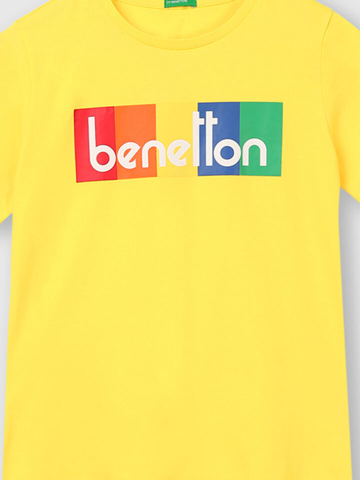Pure Cotton Tee Shirt with Banner image number 5